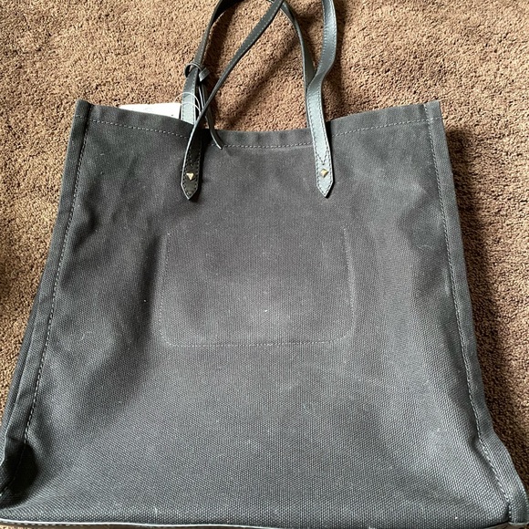 Jimmy Choo Tote Bag Canvas Blk Plain Bag - Picture 5 of 7